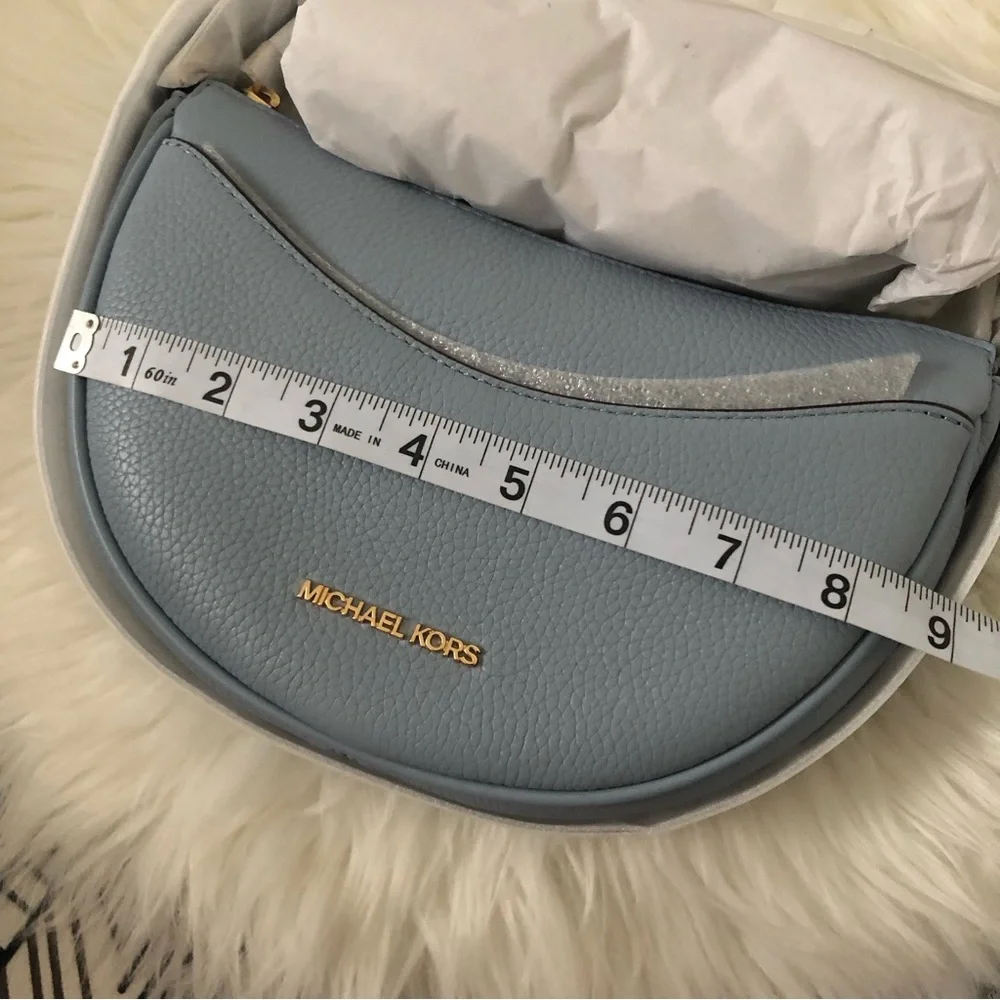 Michael Kors Dover Small Leather Crossbody Bag - Picture 11 of 13